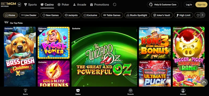 Betmgm Casino login interface